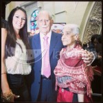 Indira y su abuela con JosÃ© Vicente Rangel