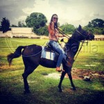 Indira y su lujoso caballo