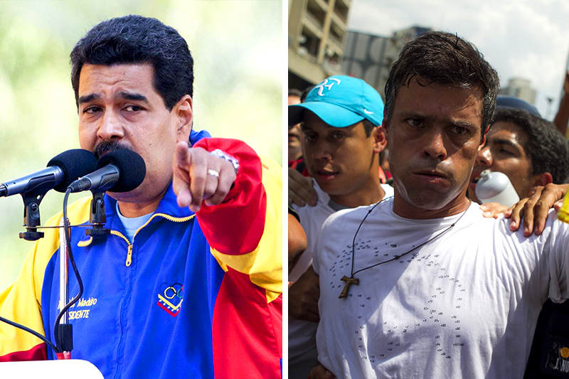 Nicolas-Maduro-Vs-Leopoldo-Lopez