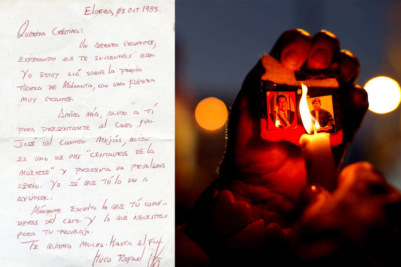 Carta inédita de Hugo Chávez a su primera vidente Cristina Marksman, cedida en exclusiva a EL MUNDO.